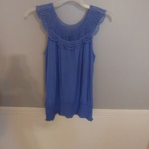 Cute blue tank top size medium